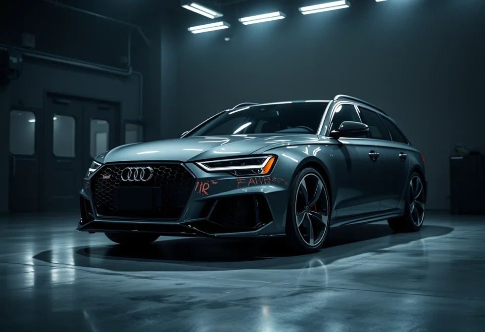 Audi RS6 na keramische coating in de werkplaats