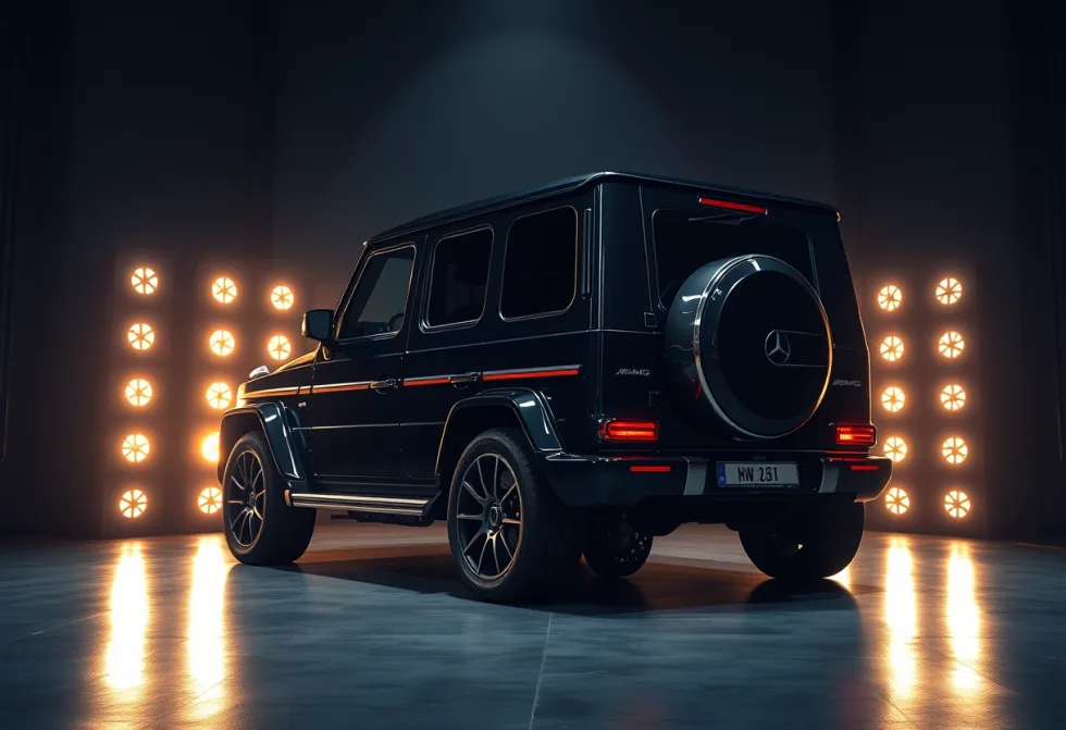 Mercedes G63 na lakcorrectie in de werkplaats